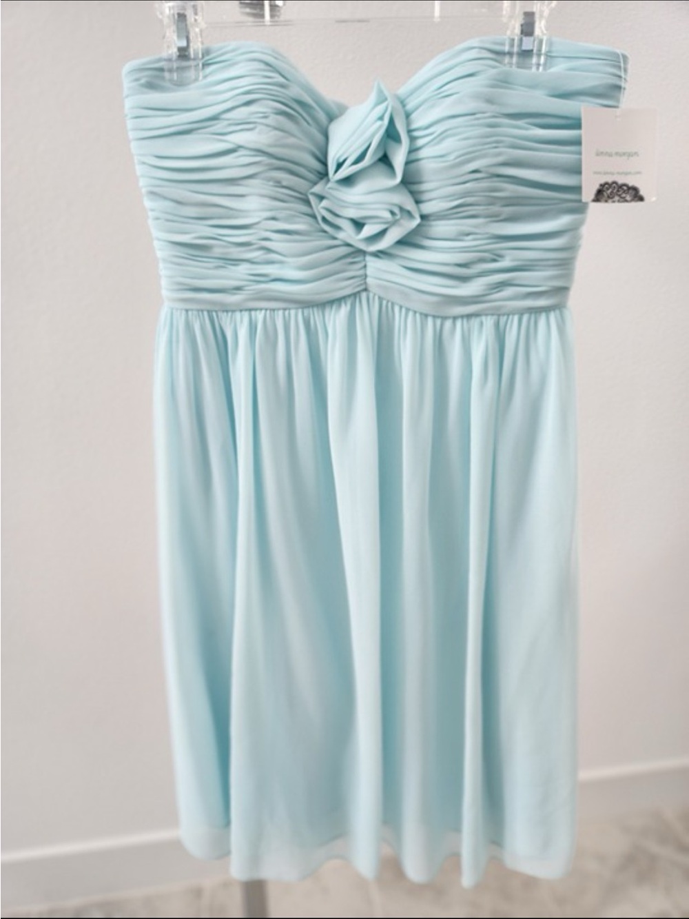 Donna Morgan Ocean Spray (Color) Strapless Dress, Size 10 - NWT